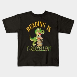 reading is t-rexcellent Kids T-Shirt